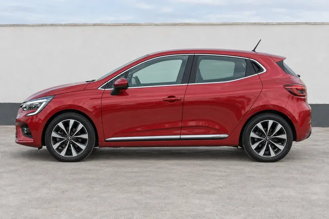 Renault Clio Vermelho Flamme, perfil